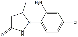 1-(2-amino-4-chlorophenyl)-5-methylpyrazolidin-3-one Struktur