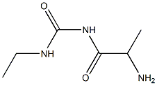 1-(2-aminopropanoyl)-3-ethylurea Struktur