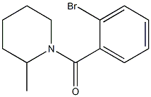 1-(2-bromobenzoyl)-2-methylpiperidine Struktur