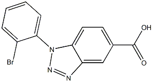 1-(2-bromophenyl)-1H-1,2,3-benzotriazole-5-carboxylic acid Struktur