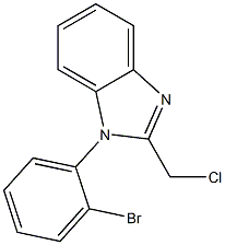 1-(2-bromophenyl)-2-(chloromethyl)-1H-1,3-benzodiazole Struktur