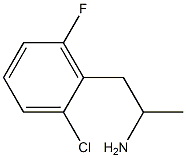 1-(2-chloro-6-fluorophenyl)propan-2-amine Struktur