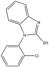 1-(2-chlorophenyl)-1H-1,3-benzodiazole-2-thiol Struktur