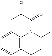 1-(2-chloropropanoyl)-2-methyl-1,2,3,4-tetrahydroquinoline Struktur