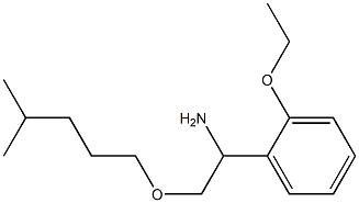 1-(2-ethoxyphenyl)-2-[(4-methylpentyl)oxy]ethan-1-amine Struktur