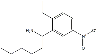 1-(2-ethyl-5-nitrophenyl)hexan-1-amine Struktur