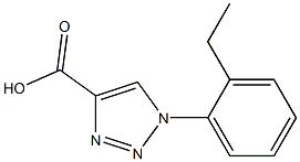 1-(2-ethylphenyl)-1H-1,2,3-triazole-4-carboxylic acid Struktur