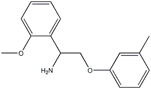 1-(2-methoxyphenyl)-2-(3-methylphenoxy)ethanamine Struktur