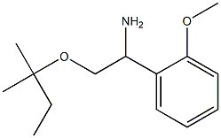 1-(2-methoxyphenyl)-2-[(2-methylbutan-2-yl)oxy]ethan-1-amine Struktur