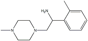 1-(2-methylphenyl)-2-(4-methylpiperazin-1-yl)ethanamine Struktur