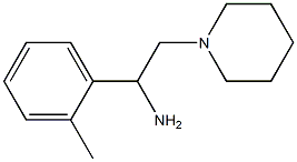 1-(2-methylphenyl)-2-piperidin-1-ylethanamine Struktur