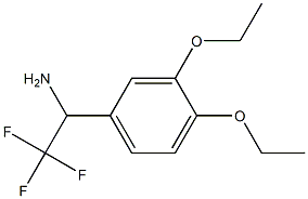 1-(3,4-diethoxyphenyl)-2,2,2-trifluoroethan-1-amine Struktur