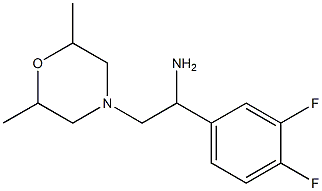 1-(3,4-difluorophenyl)-2-(2,6-dimethylmorpholin-4-yl)ethanamine Struktur