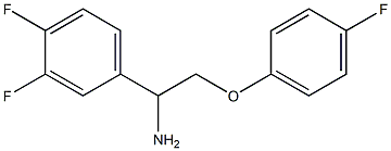 1-(3,4-difluorophenyl)-2-(4-fluorophenoxy)ethanamine Struktur