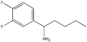 1-(3,4-difluorophenyl)pentan-1-amine Struktur