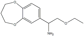 1-(3,4-dihydro-2H-1,5-benzodioxepin-7-yl)-2-ethoxyethanamine Struktur