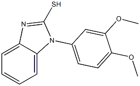 1-(3,4-dimethoxyphenyl)-1H-1,3-benzodiazole-2-thiol Struktur