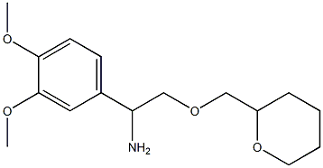 1-(3,4-dimethoxyphenyl)-2-(oxan-2-ylmethoxy)ethan-1-amine Struktur