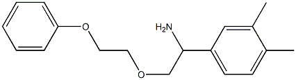 1-(3,4-dimethylphenyl)-2-(2-phenoxyethoxy)ethan-1-amine Struktur