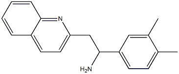 1-(3,4-dimethylphenyl)-2-(quinolin-2-yl)ethan-1-amine Struktur