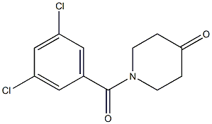 1-(3,5-dichlorobenzoyl)piperidin-4-one Struktur