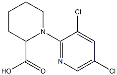 1-(3,5-dichloropyridin-2-yl)piperidine-2-carboxylic acid Struktur