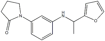 1-(3-{[1-(furan-2-yl)ethyl]amino}phenyl)pyrrolidin-2-one Struktur