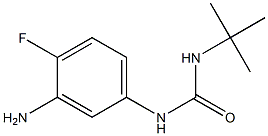 1-(3-amino-4-fluorophenyl)-3-tert-butylurea Struktur