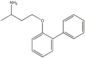 1-(3-aminobutoxy)-2-phenylbenzene Struktur