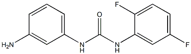 1-(3-aminophenyl)-3-(2,5-difluorophenyl)urea Struktur