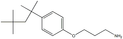 1-(3-aminopropoxy)-4-(2,4,4-trimethylpentan-2-yl)benzene Struktur