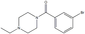 1-(3-bromobenzoyl)-4-ethylpiperazine Struktur