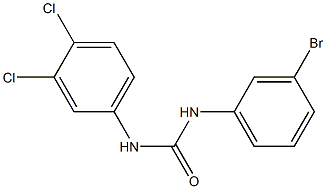 1-(3-bromophenyl)-3-(3,4-dichlorophenyl)urea Struktur