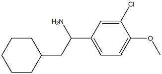 1-(3-chloro-4-methoxyphenyl)-2-cyclohexylethan-1-amine Struktur