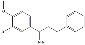 1-(3-chloro-4-methoxyphenyl)-3-phenylpropan-1-amine Struktur