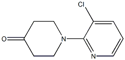 1-(3-chloropyridin-2-yl)piperidin-4-one Struktur