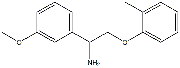 1-(3-methoxyphenyl)-2-(2-methylphenoxy)ethanamine Struktur