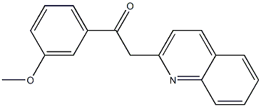 1-(3-methoxyphenyl)-2-(quinolin-2-yl)ethan-1-one Struktur