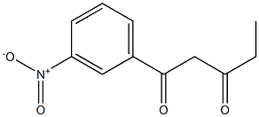 1-(3-nitrophenyl)pentane-1,3-dione Struktur