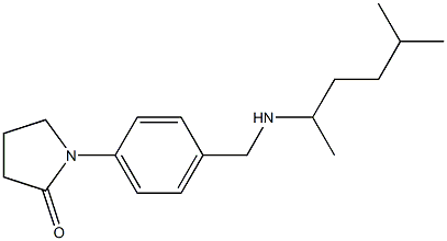 1-(4-{[(5-methylhexan-2-yl)amino]methyl}phenyl)pyrrolidin-2-one Struktur