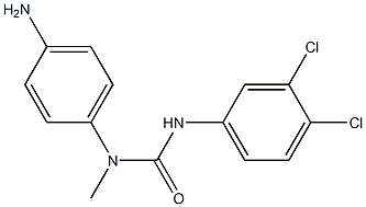 1-(4-aminophenyl)-3-(3,4-dichlorophenyl)-1-methylurea Struktur