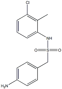 1-(4-aminophenyl)-N-(3-chloro-2-methylphenyl)methanesulfonamide Struktur