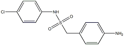 1-(4-aminophenyl)-N-(4-chlorophenyl)methanesulfonamide Struktur