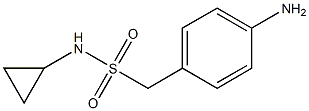 1-(4-aminophenyl)-N-cyclopropylmethanesulfonamide Struktur