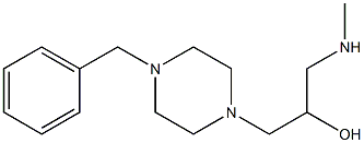 1-(4-benzylpiperazin-1-yl)-3-(methylamino)propan-2-ol Struktur