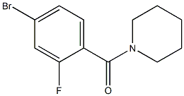 1-(4-bromo-2-fluorobenzoyl)piperidine Struktur