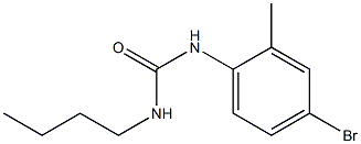 1-(4-bromo-2-methylphenyl)-3-butylurea Struktur