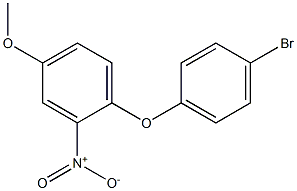 1-(4-bromophenoxy)-4-methoxy-2-nitrobenzene Struktur