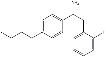 1-(4-butylphenyl)-2-(2-fluorophenyl)ethan-1-amine Struktur