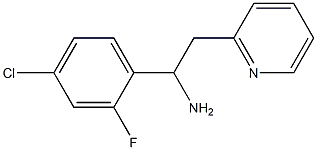 1-(4-chloro-2-fluorophenyl)-2-(pyridin-2-yl)ethan-1-amine Struktur